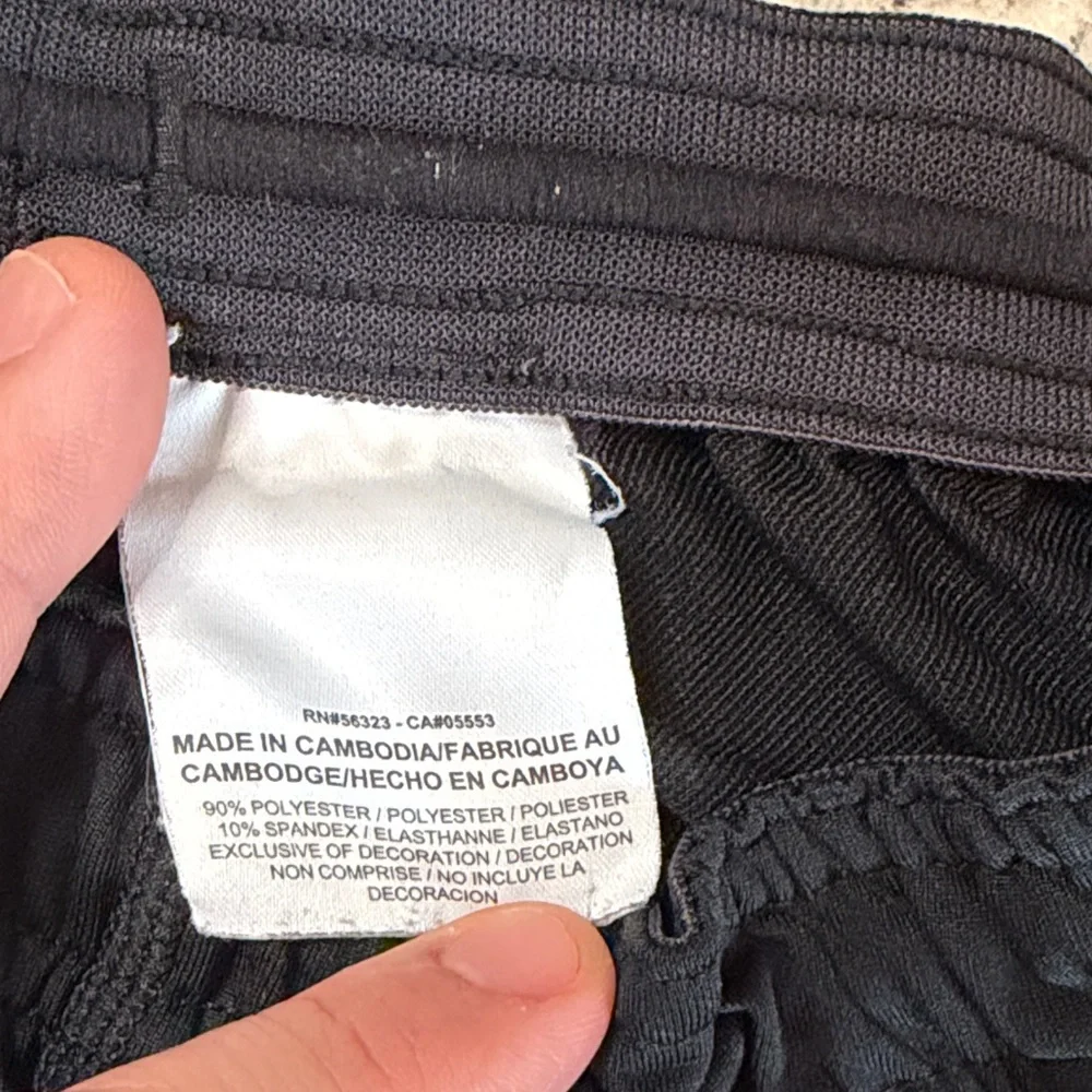 Nike Men's Black Joggers with Silver Logo